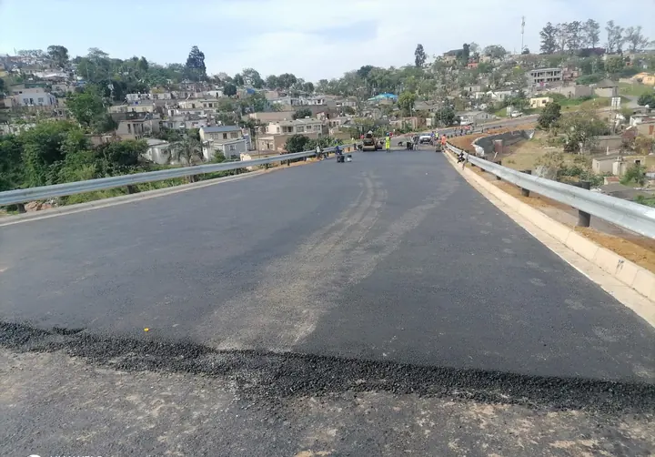 Road resurfacing by Ngubane Contractors