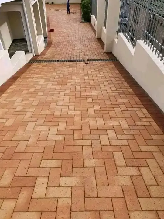 Clay paver walkways by Ngubane Contractors