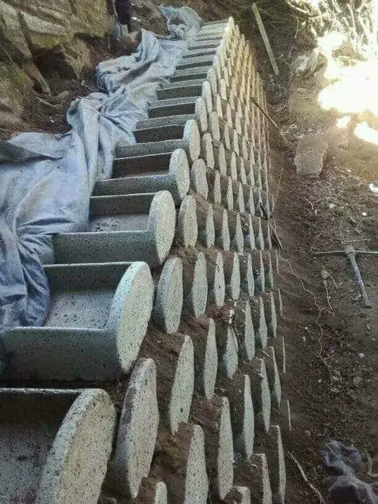 Stepped embankments by Ngubane Contractors